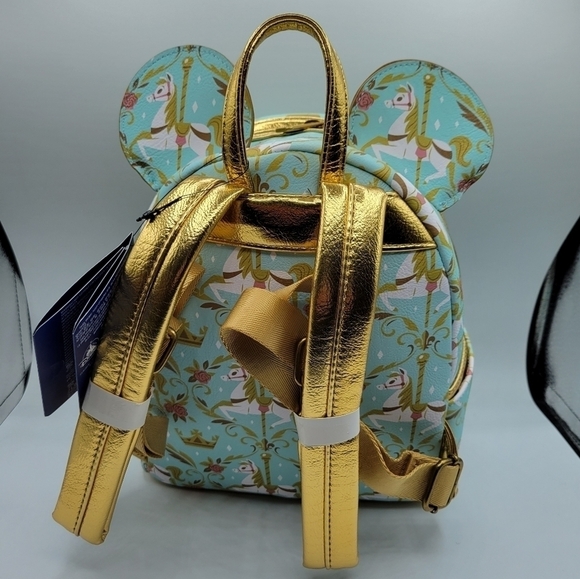 Loungefly Prince Charming Regal Carrousel Mickey Main Attraction Disney Backpack - Picture 4 of 8